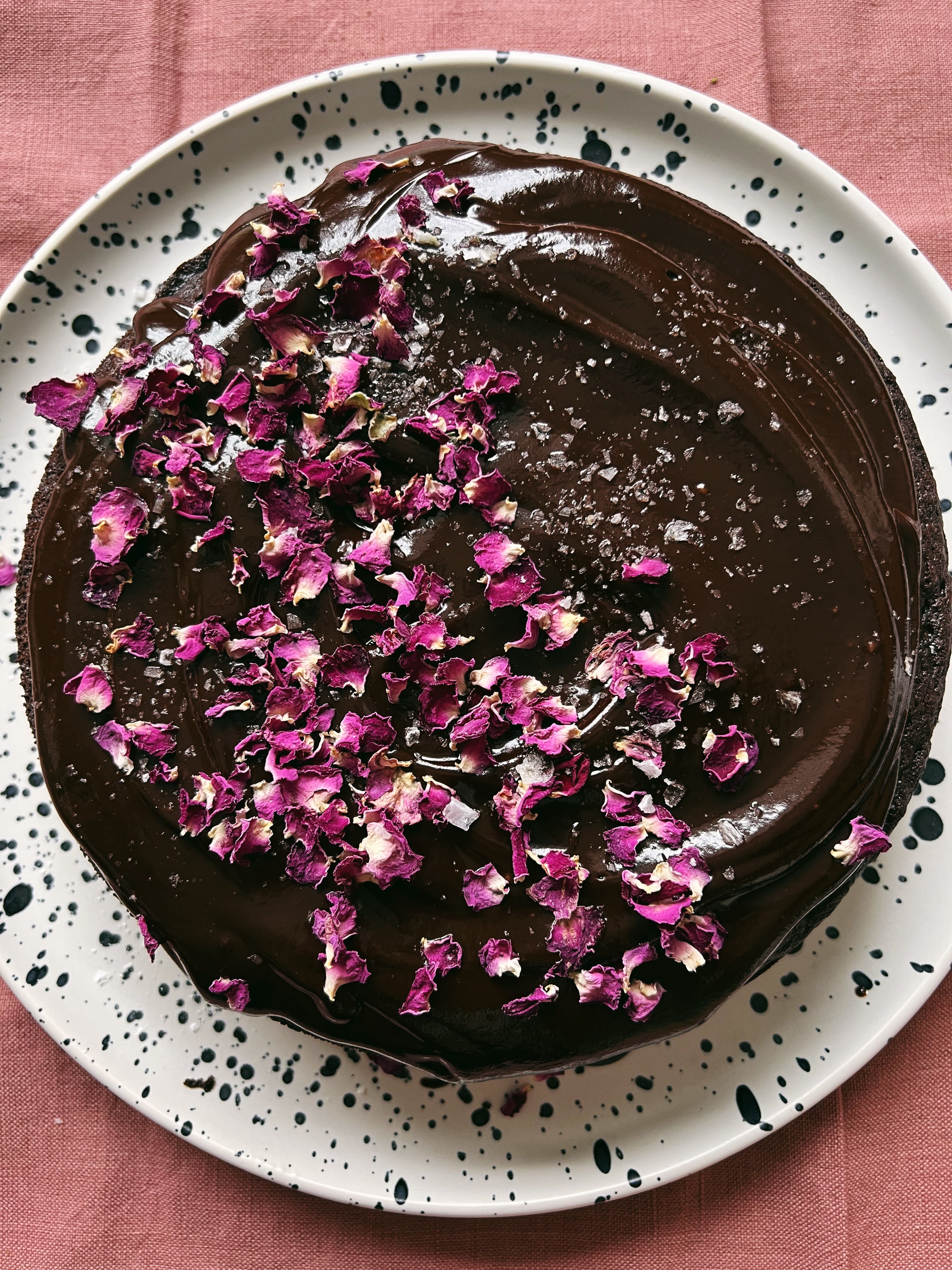 Glazed Chocolate Olive Oil Cake