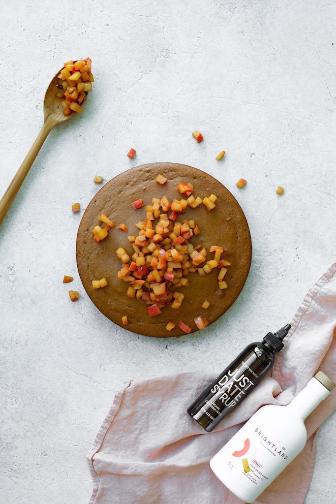 Sylvie's Healthy-ish Olive Oil Cake with Apple Compote