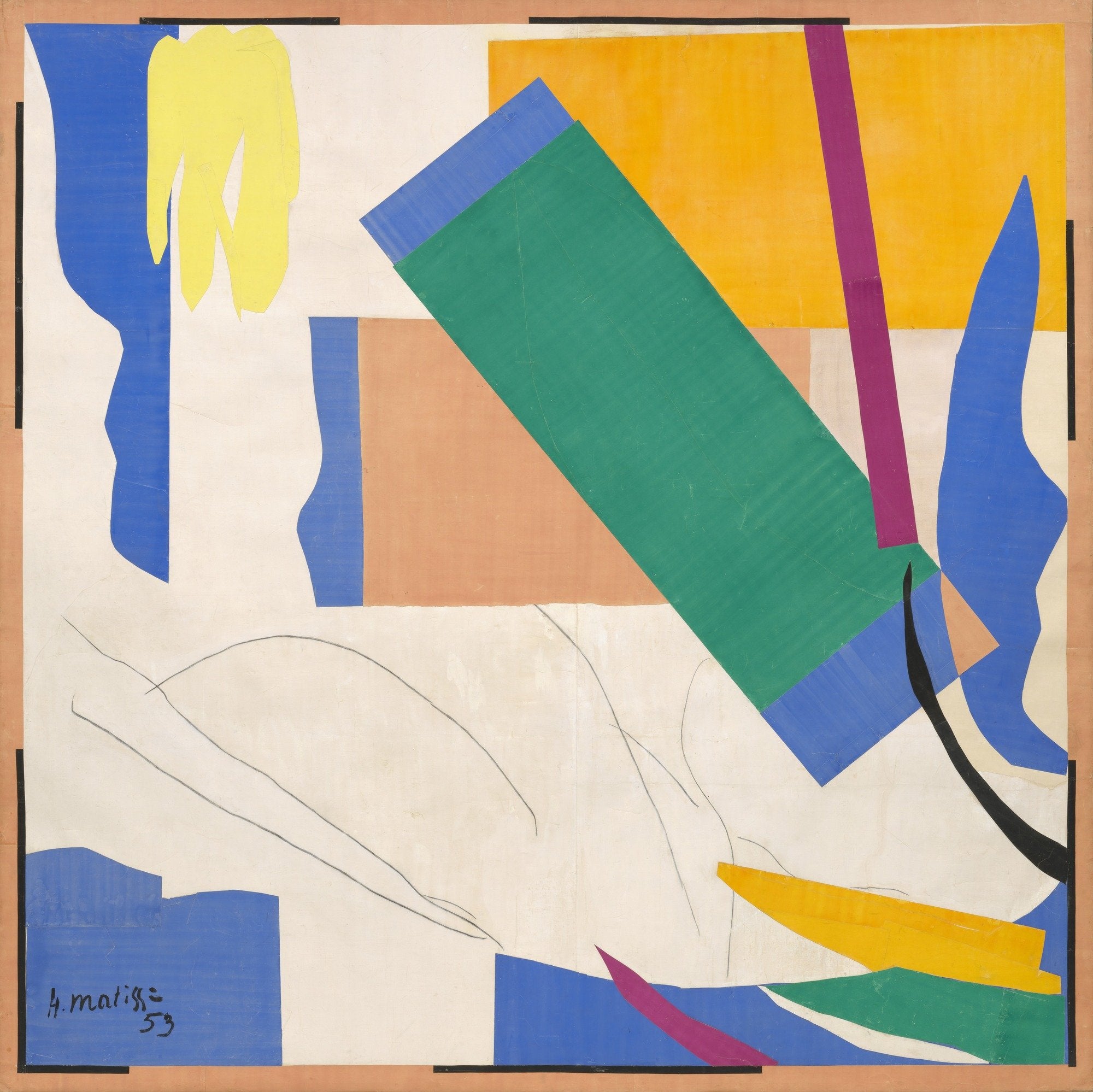 On the wall: Henri Matisse