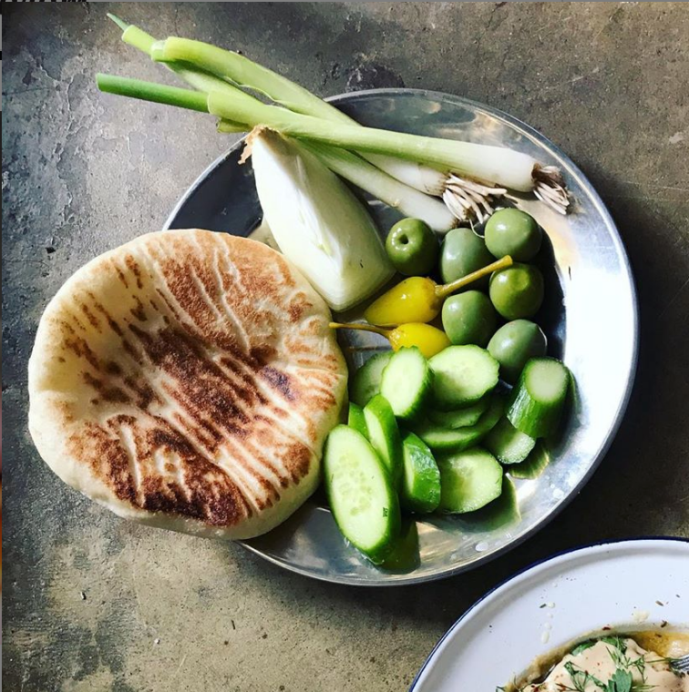 Zoë Komarin's Fried Eggs in ARDOR with a Summer Salad and Labneh