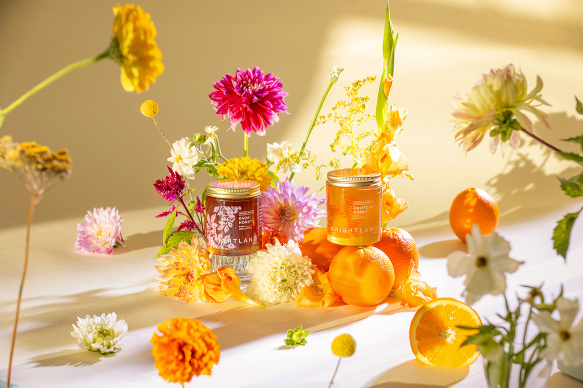 honey in flowers