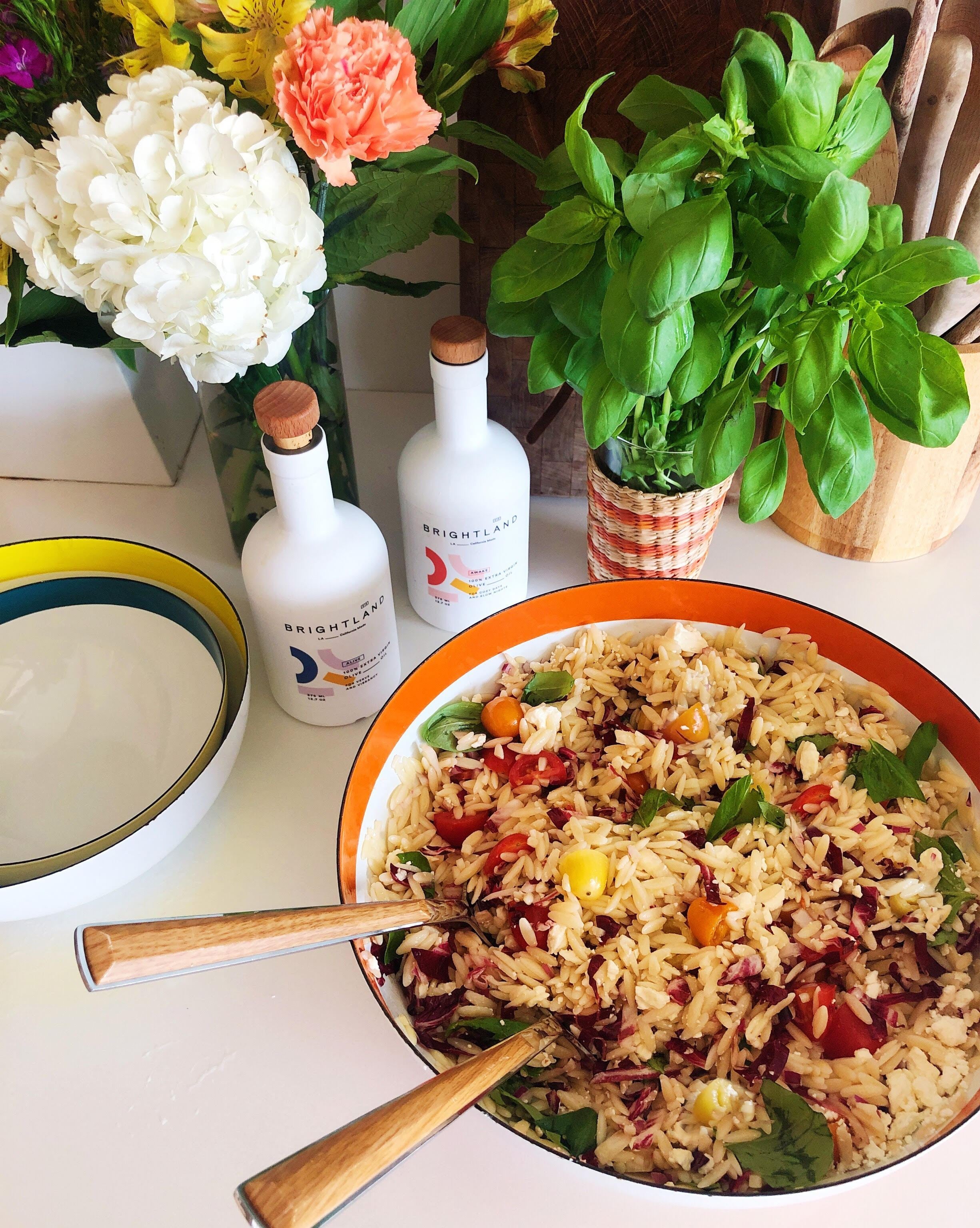 Brightland Creations: Tiffany's Golden Summer Pasta Salad