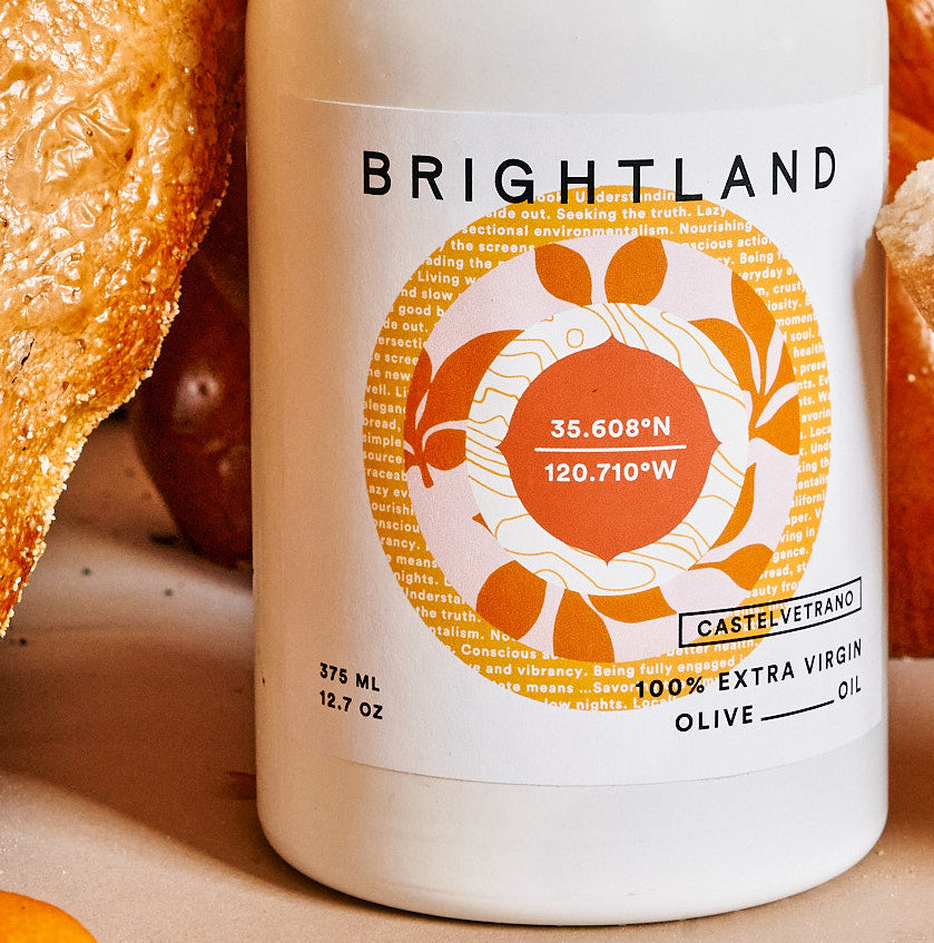 Pictured: Brightland Calstelvetrana extra virgin olive oil from brightland.