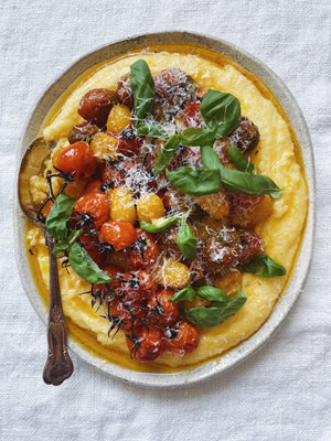 Polenta with Roasted Cherry Tomatoes