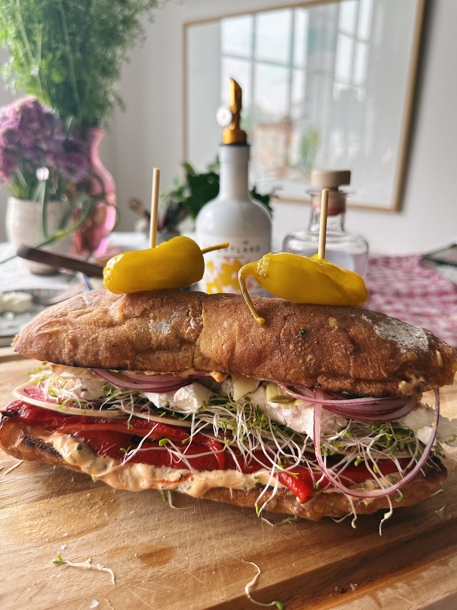 Load ‘Em Up Veggie Sandwich