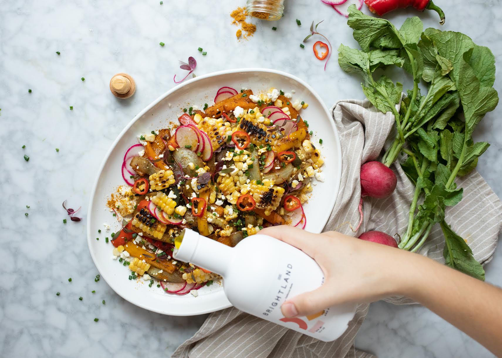 Amy's Spicy Curried Charred Corn, Pepper & Onion Salad