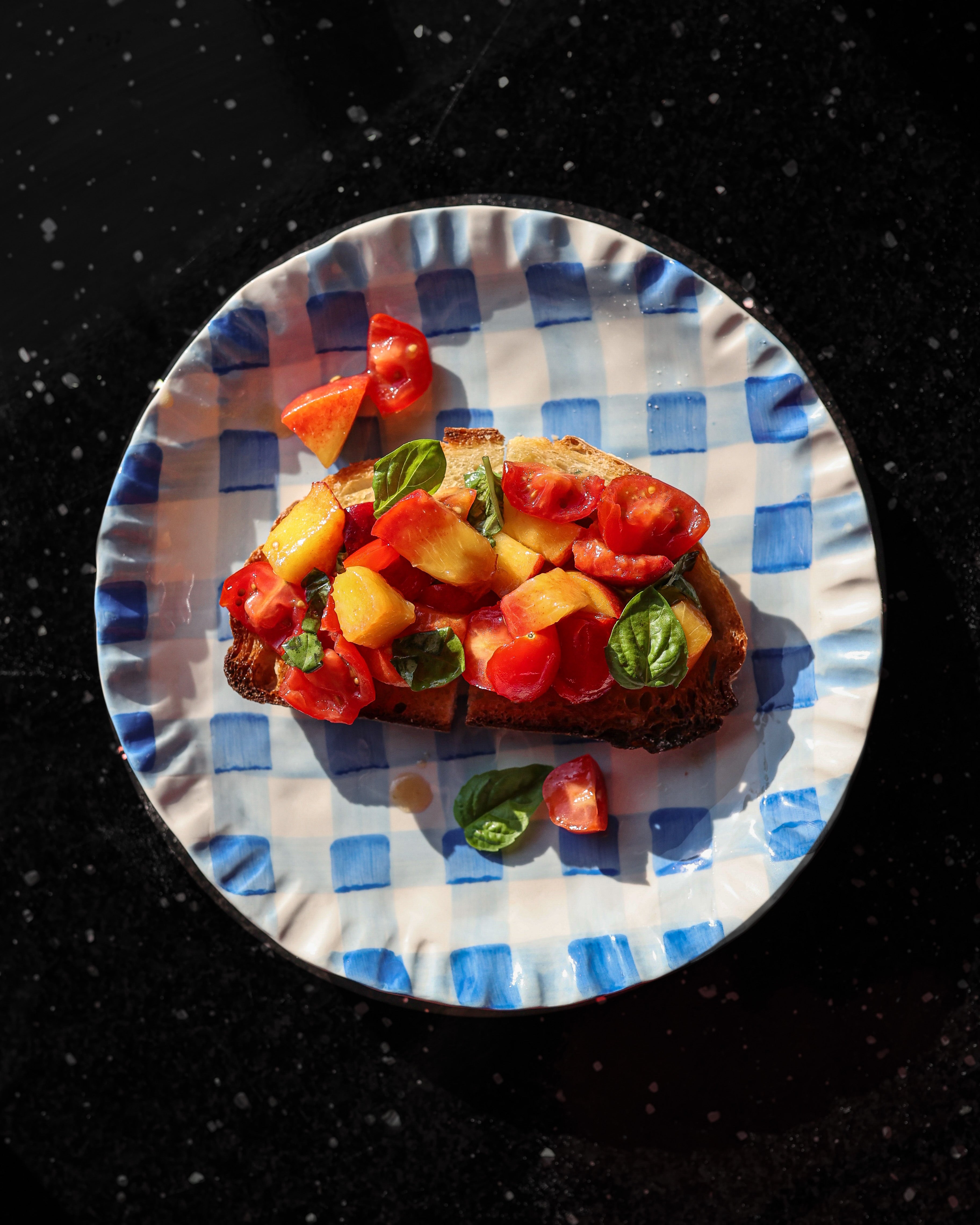 Peach Bruschetta