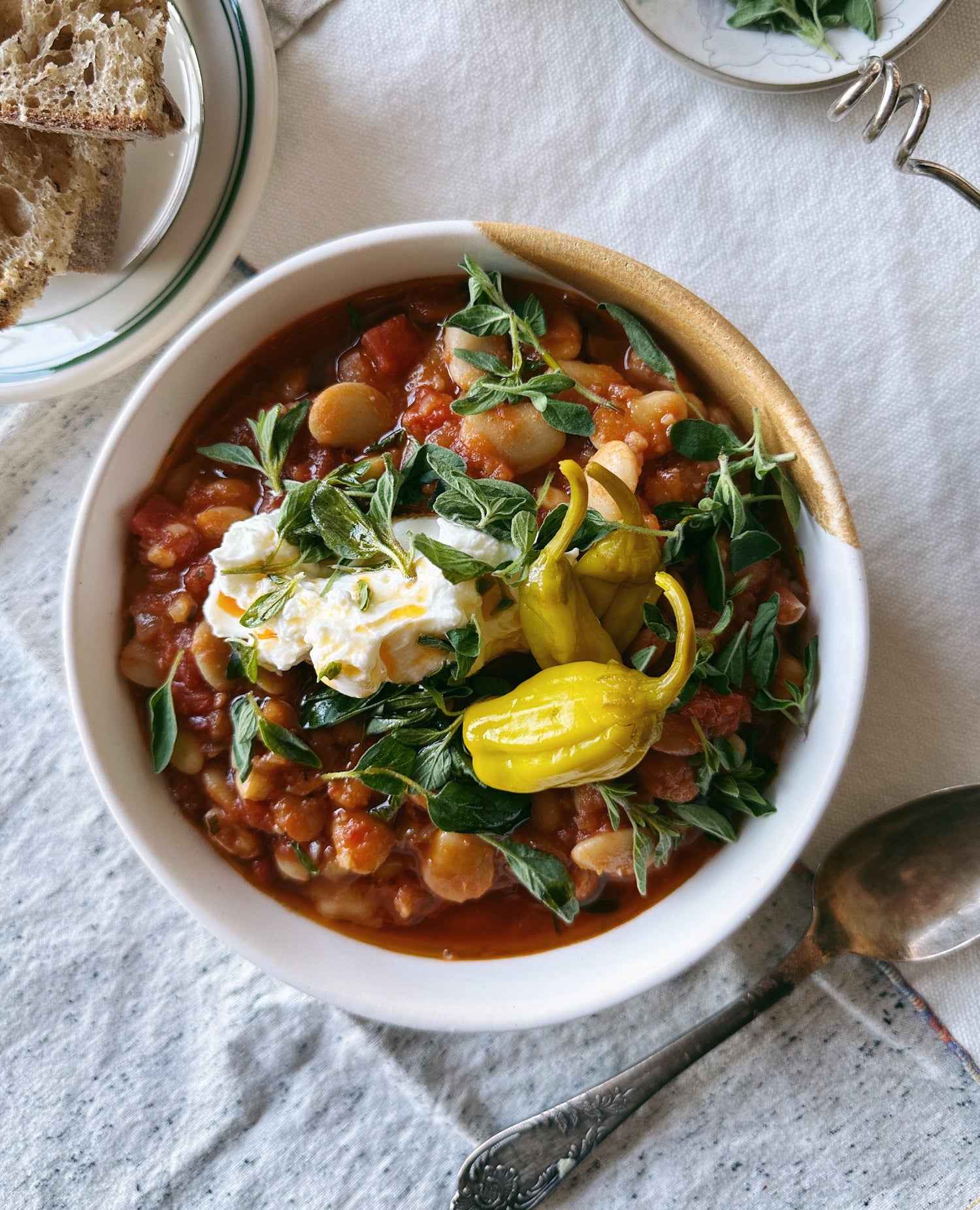 Spicy Tomato Butter Bean Stew