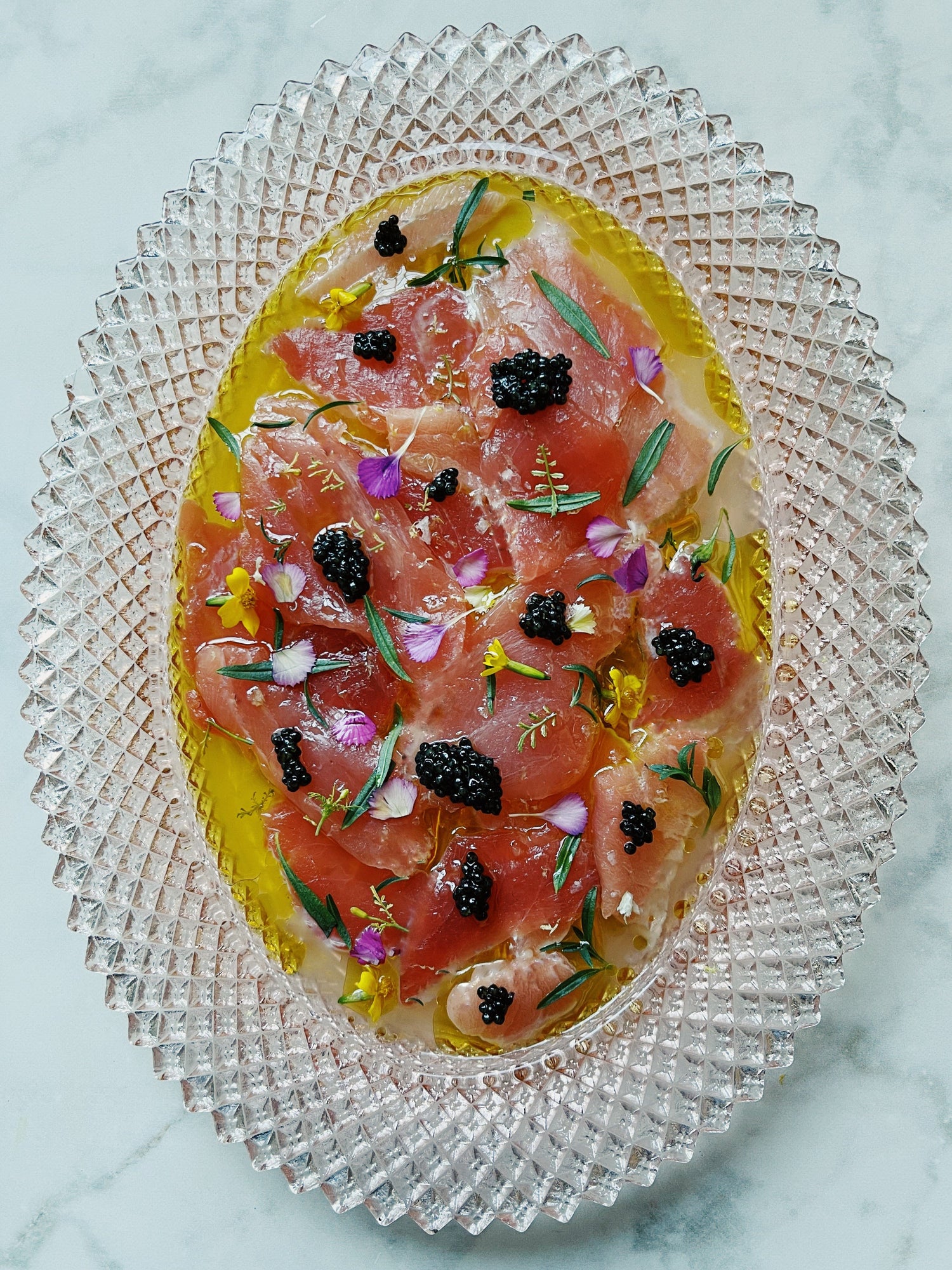 Tuna Crudo with Caviar