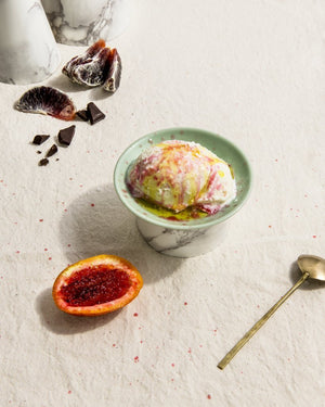 Olive Oil Drizzled Ice Cream