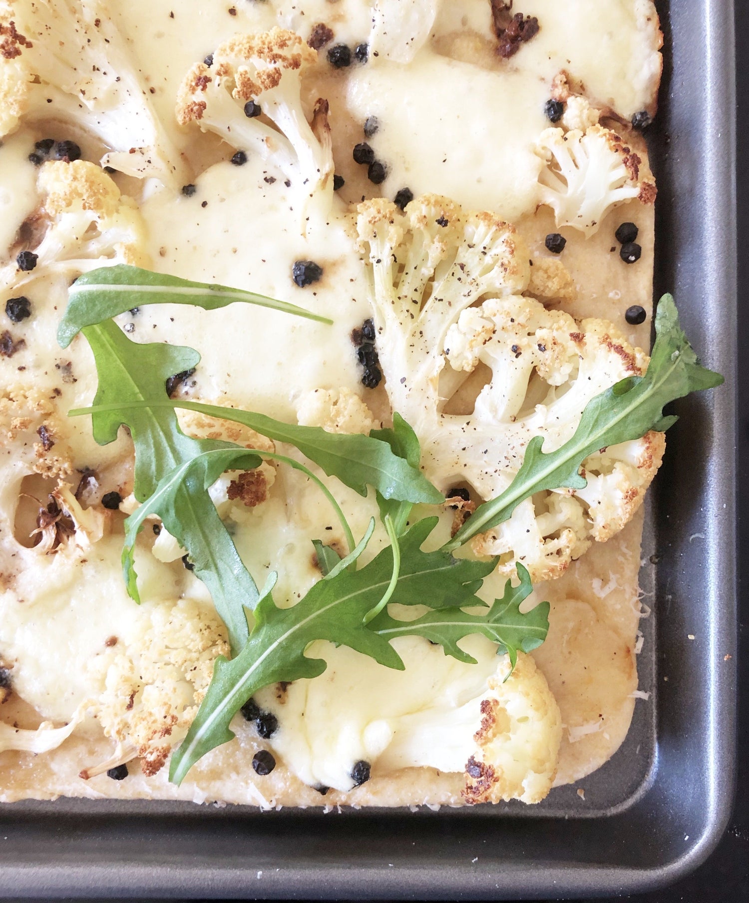BrightRx: Sheet Pan Pizza with Roasted Cauliflower & Greens