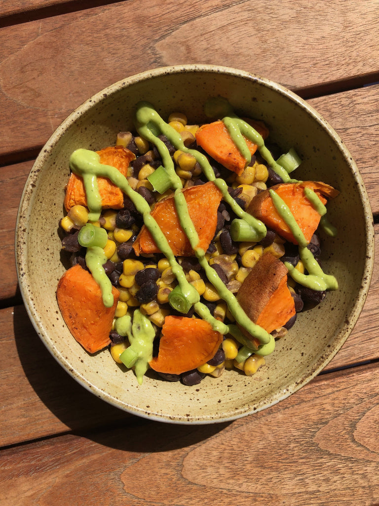 Bright RX: Veggie Bowl with Olive Oil Avocado Dressing