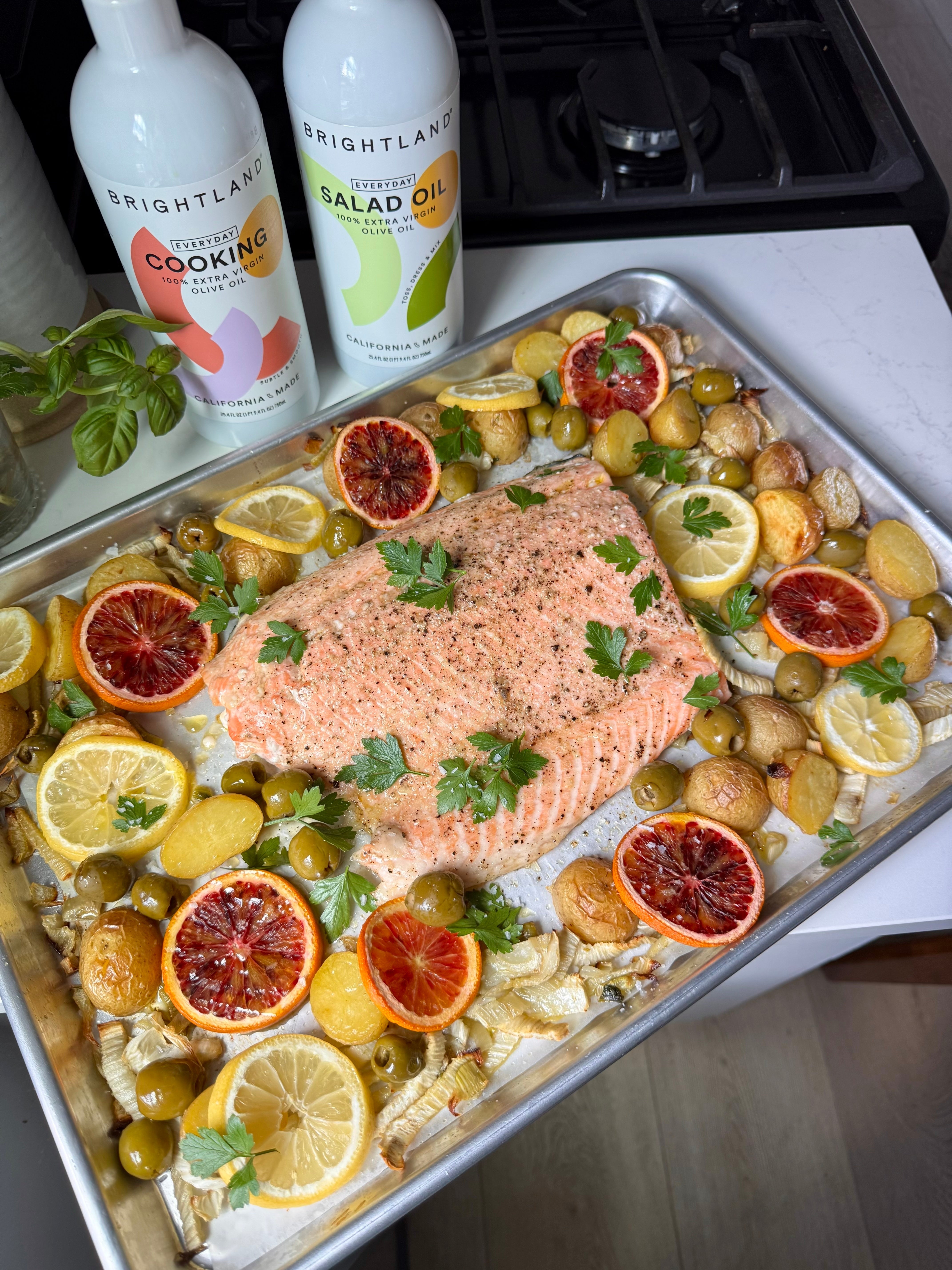 Citrus Herb Salmon Sheet Pan Dinner