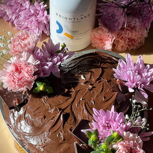 Lavender Rose Chocolate Olive Oil Cake