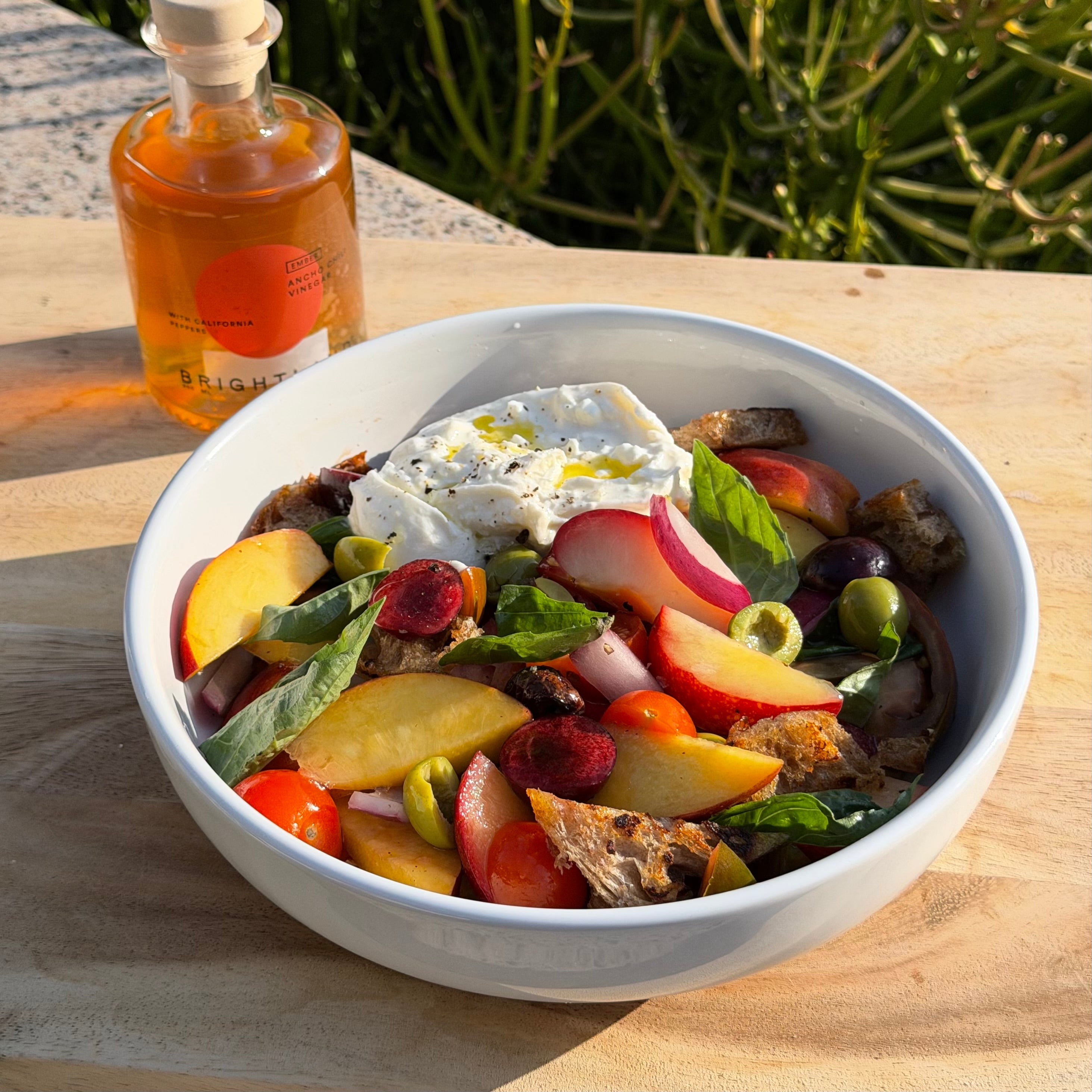 Stone Fruit Panzanella Salad