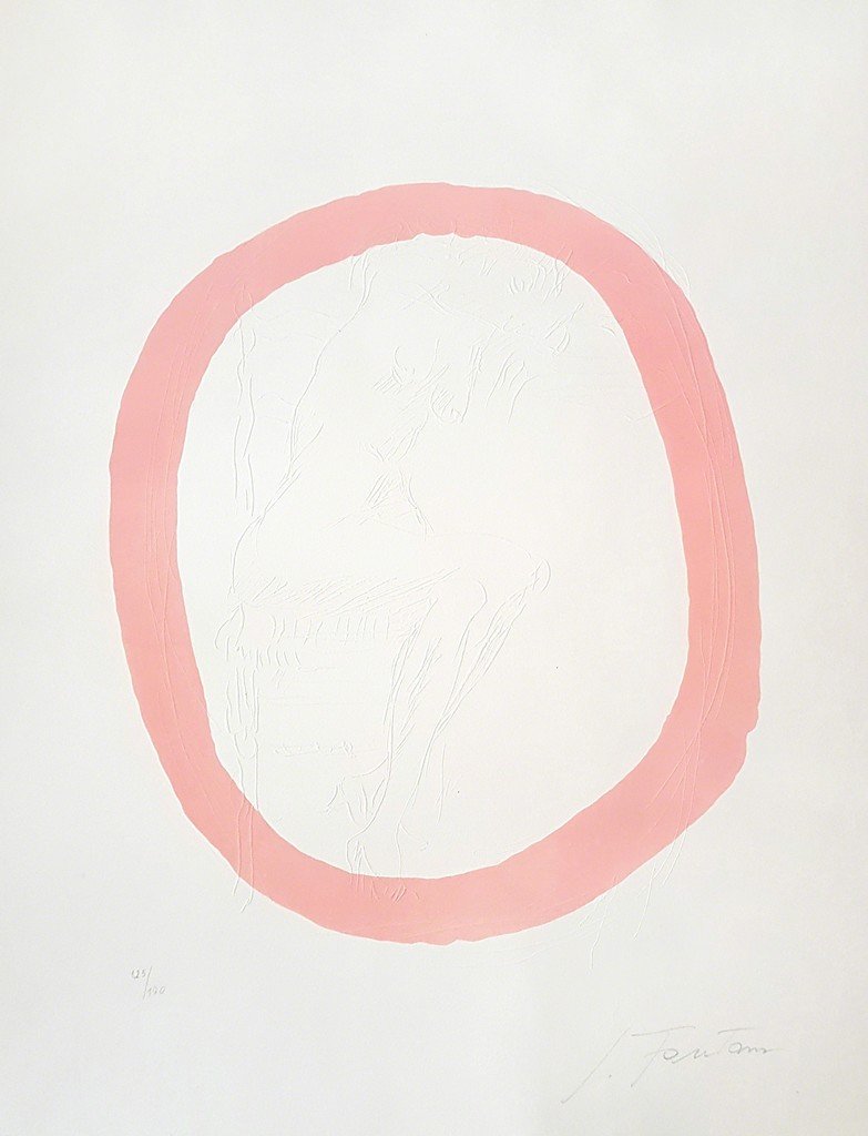 On the wall: Lucio Fontana