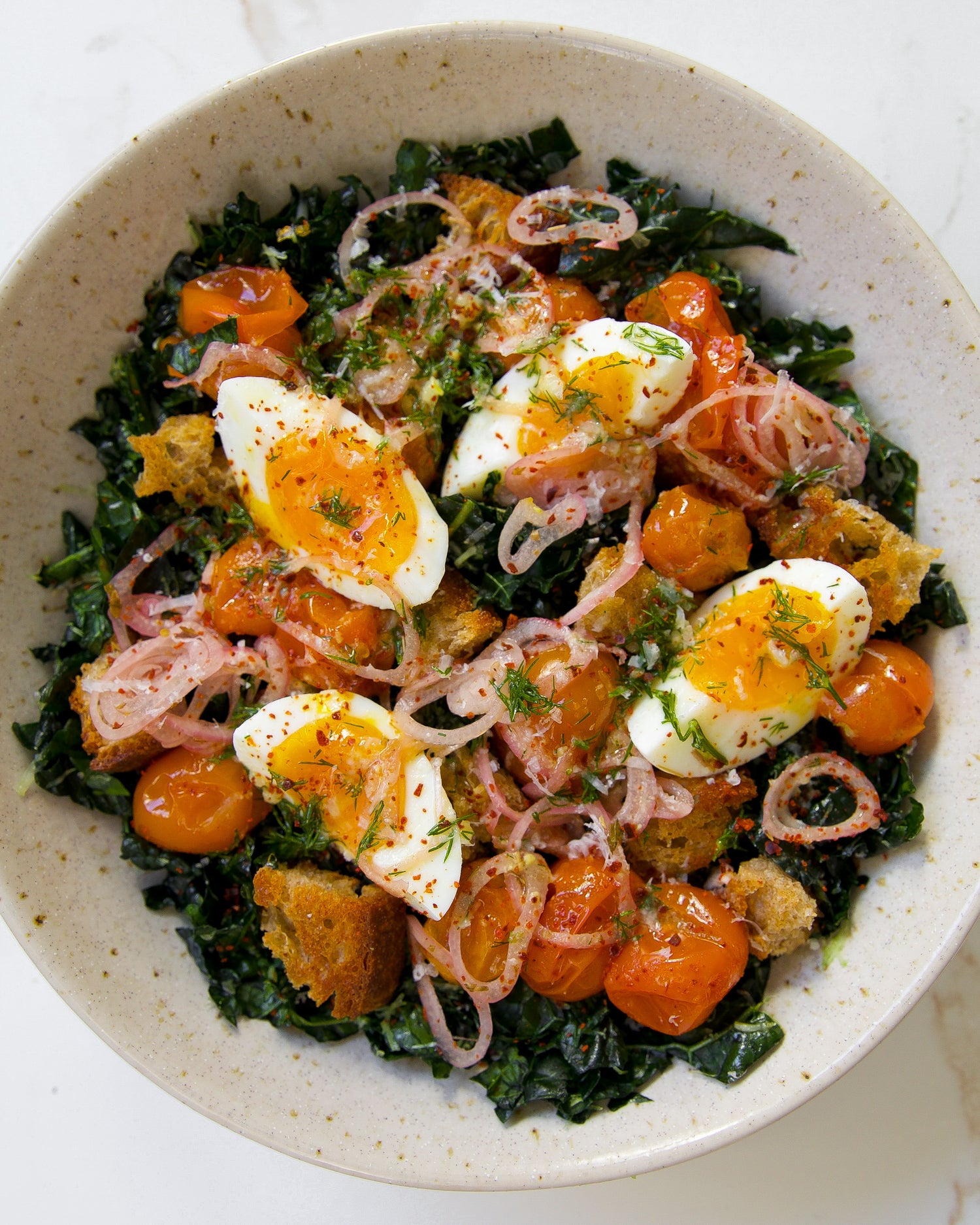 Kale Salad with Dill Vinaigrette