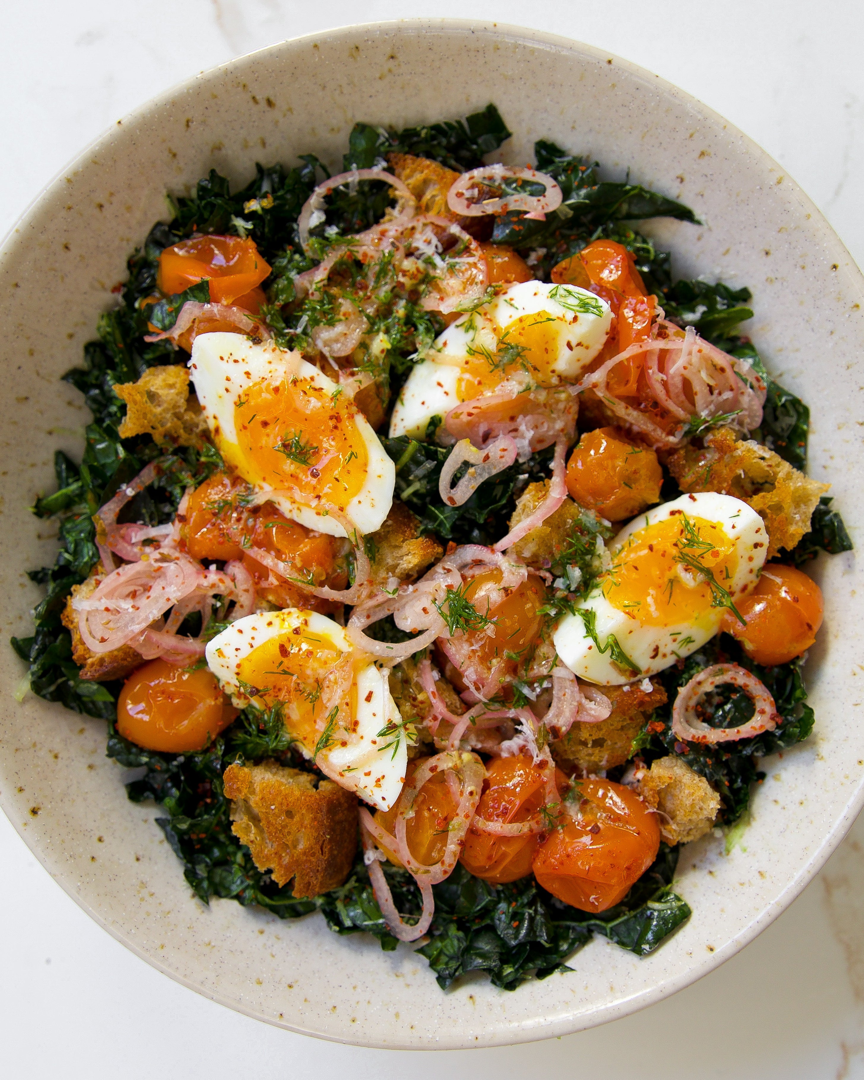 Kale Salad with Dill Vinaigrette