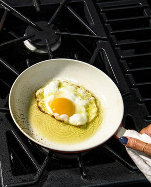cooking an egg