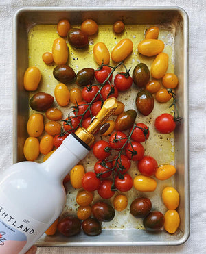 roasting tomatoes with olive oil