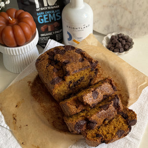 Pumpkin Olive Oil Chocolate Gem Loaf