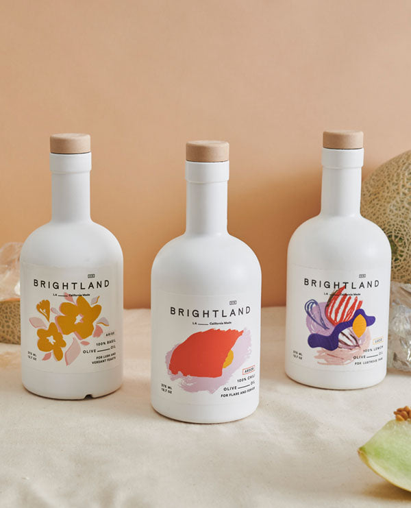 trio of brightland olive oils