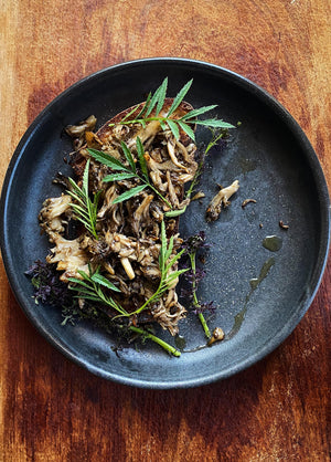 Crispy, Golden Maitake Toast