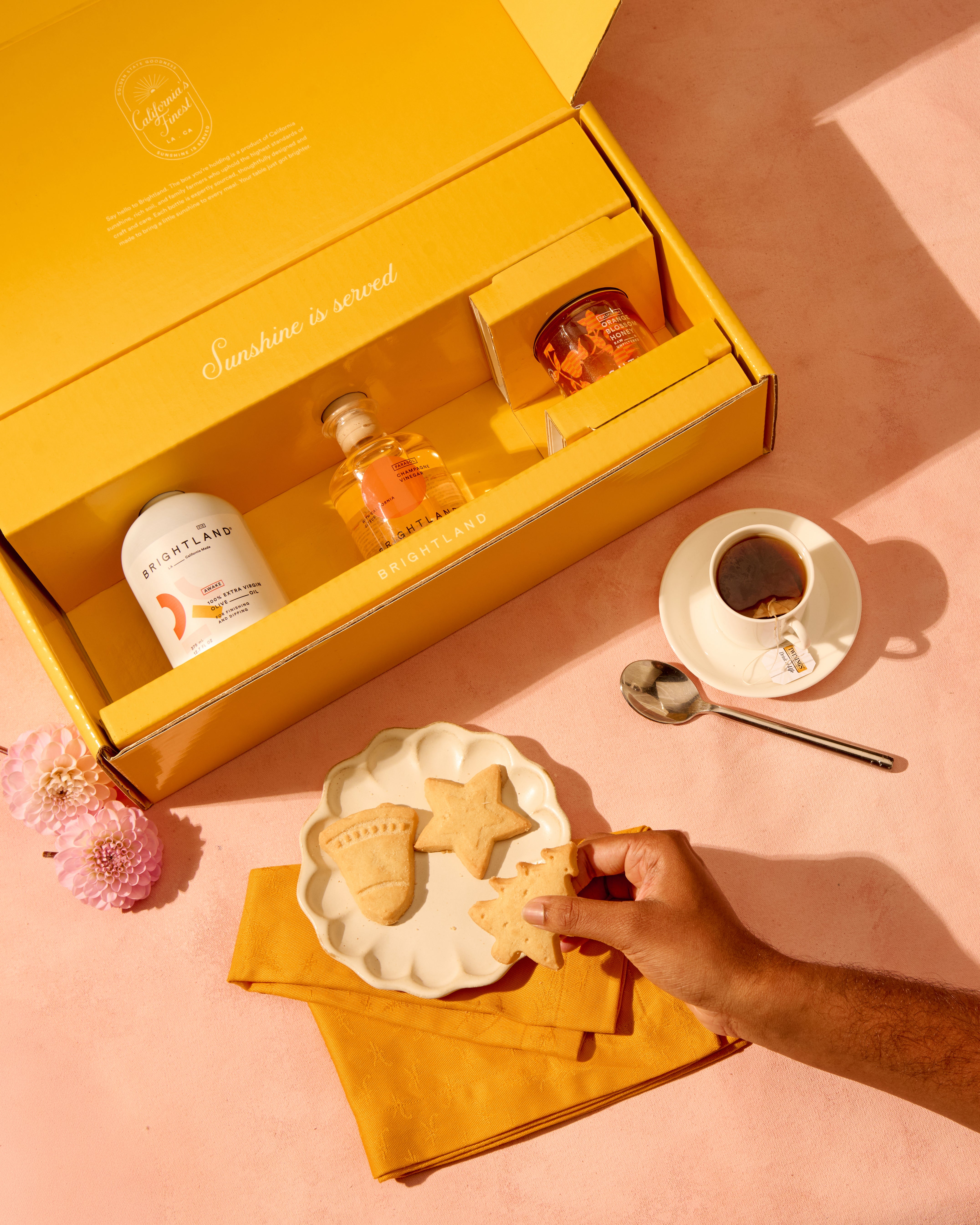 The Golden Hour Gift Set Olive Oil, Vinegar, and Honey Set