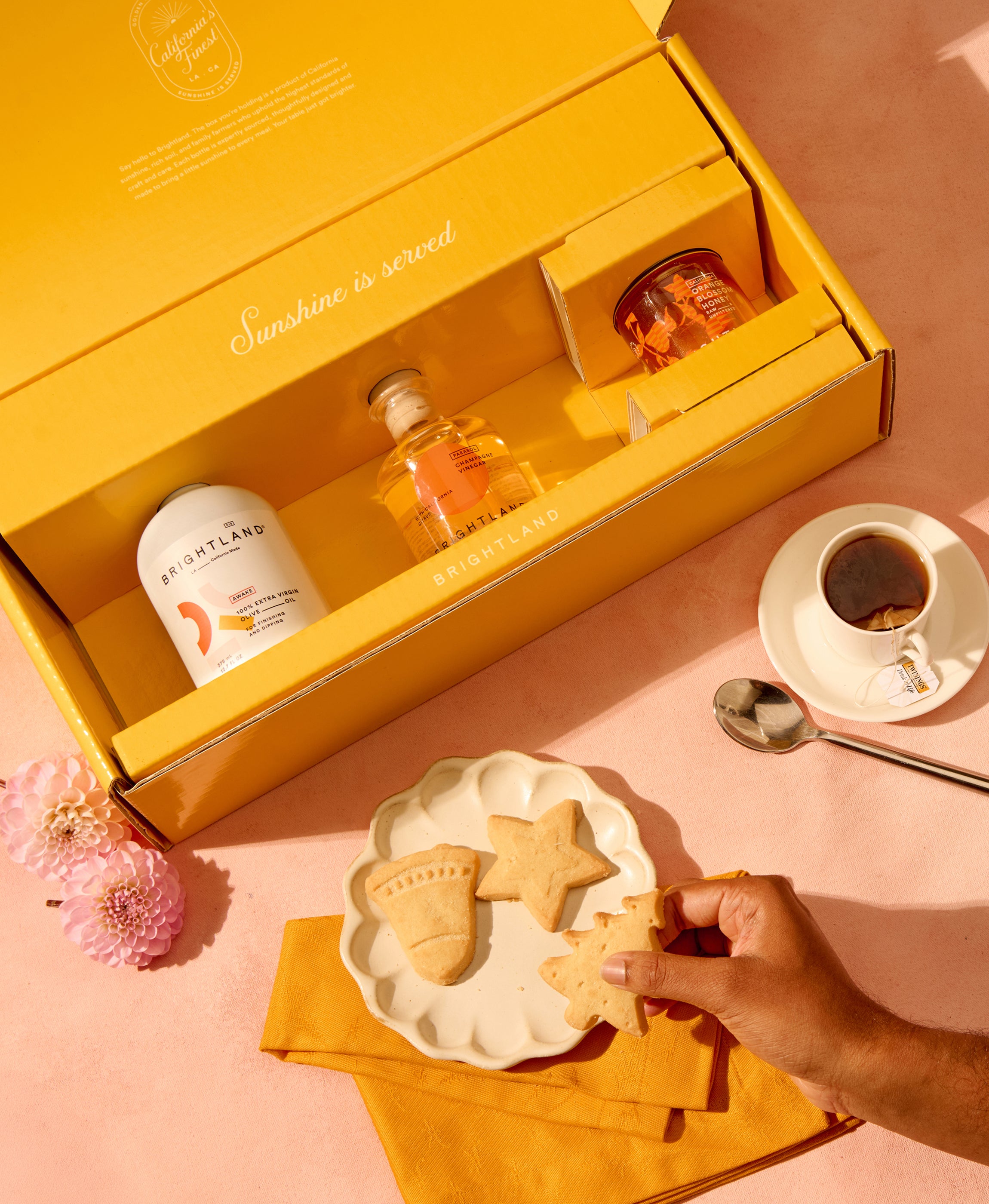 The Golden Hour Gift Set Olive Oil, Vinegar, and Honey Set