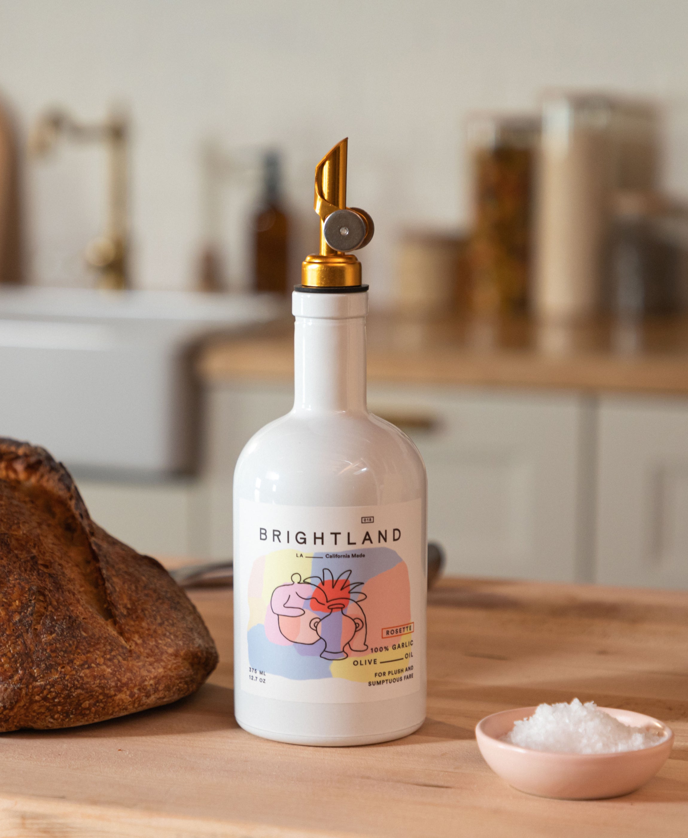 Rosette Garlic Flavored Olive Oil | Brightland