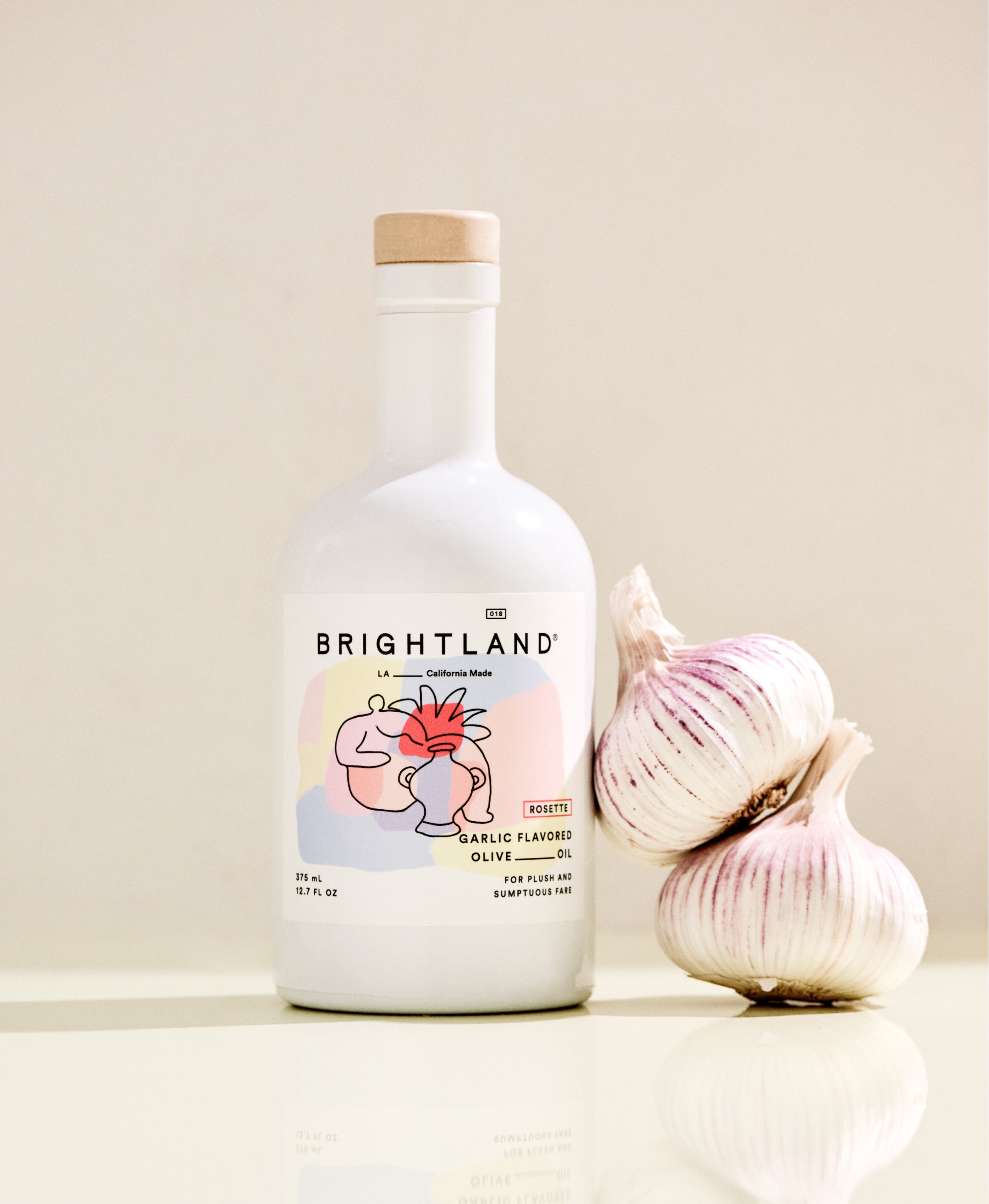 Rosette Garlic Flavored Olive Oil | Brightland